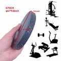 [Like New] U MAX Exercise Equipment Pads Anti Vibration 4.7x0.6in Black 6pc by Deal US