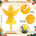 Gerrii Angel Christmas Tree Topper Praying Gold Acrylic Xmas Decor by Deal US