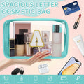 WELIDAY Personalized Initial Letter Makeup Bag V Green by Deal US