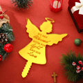 Gerrii Angel Christmas Tree Topper Praying Gold Acrylic Xmas Decor by Deal US