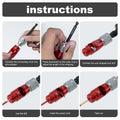 [Like New] Fivepears Electric Wire Stripper Set Adjustable 2.5 4.0 6.0 Square Aluminum by Deal US