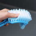 [Like New] Simple Toilet Brush Double Sided Clean Brush with Long Holder Green 1pc by Deal US