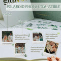 4 in 1 Wedding Guest Book Linen Cover with Pen, Sign Card & Stickers White by Deal US