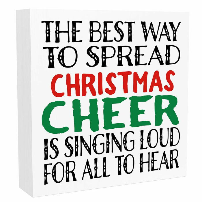 Christmas Holiday Decor Xmas Vacation Decorations 5x5 Inches Funny Sign by Deal US