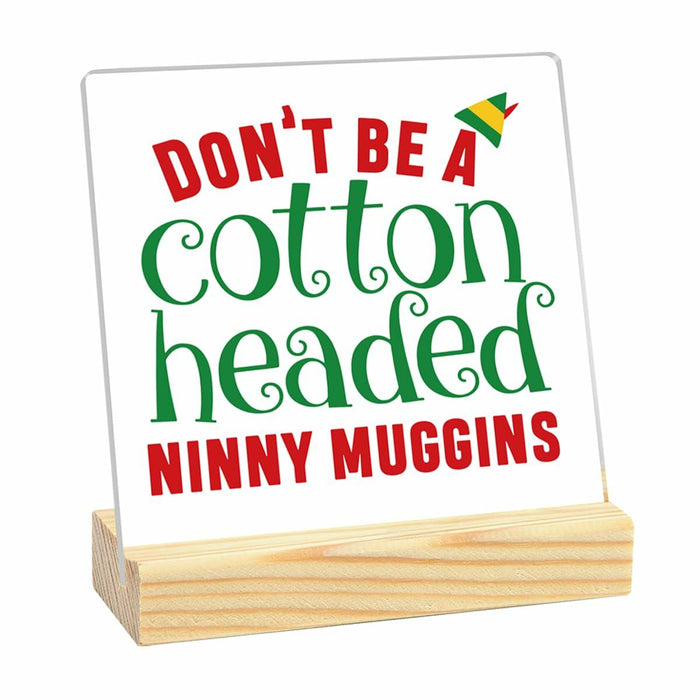 Christmas Vacation Acrylic Desk Decor Sign Clear 4x4 Inch Holiday Xmas by Deal US
