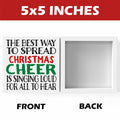 Christmas Holiday Decor Xmas Vacation Decorations 5x5 Inches Funny Sign by Deal US