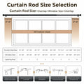 Zeerobee Adjustable Curtain Rod 66-120in Dark Grey Heavy Duty 1 Inch by Deal US
