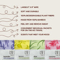 Liv Linen Bamboo Deodorant Wipes Lemon Scent 30 Count by Deal US
