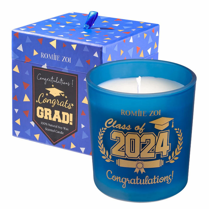 ROMIIE ZOI Graduation Celebration Sandalwood Soy Wax Candle 6oz by Deal US