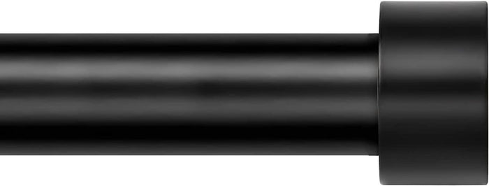 Zeerobee Adjustable Curtain Rod 66-120in Dark Grey Heavy Duty 1 Inch by Deal US