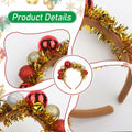 Christmas Gold Sparkly Headband for Women Girls Holiday Party Accessories by Deal US