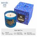 ROMIIE ZOI Graduation Celebration Sandalwood Soy Wax Candle 6oz by Deal US
