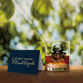 TOUNER Staying Alive Skull Whiskey Glass Clear 10oz Halloween Barware by Deal US