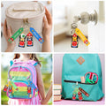 Laghtin Super Bros Keychains 8Pcs Cartoon Movie Character Multicolor by Deal US