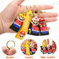 Laghtin Super Bros Keychains 8Pcs Cartoon Movie Character Multicolor by Deal US