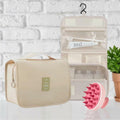 Toiletry Bag Travel Organizer with Hanging Hook Large Water-Resistant by Deal US
