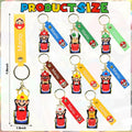 Laghtin Super Bros Keychains 8Pcs Cartoon Movie Character Multicolor by Deal US