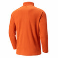 Men's Waffle Quarter Zip Pullover Shirt Mock Neck Sweatshirt Orange Size M by Deal US