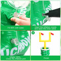 Gemscream Inflatable Football Drink Cooler 20.5x39in Green 2 Pcs by Deal US