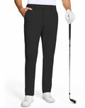 SERAMY Mens Golf Dress Pants Slim Fit Stretch Quick Dry Black Size 36 by Deal US