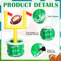 Gemscream Inflatable Football Drink Cooler 20.5x39in Green 2 Pcs by Deal US