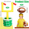 Gemscream Inflatable Football Drink Cooler 20.5x39in Green 2 Pcs by Deal US