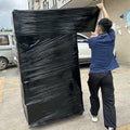 18" Black Stretch Film Wrap 1200ft 500% Stretch Heavy Duty 1 Pack by Deal US