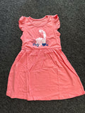 Toddler Girl Dinosaur Sundress Short Sleeve Pink Size 5T by Deal US