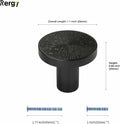 Rergy 10 Pack Zinc Alloy Black Drawer Knobs Kitchen Cabinet Pulls by Deal US