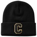 Lightbird Initials Beanie Winter Hat Black for Women Teens by Deal US