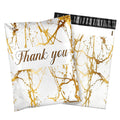 100 Pack Poly Mailers 10x13 Marble White Self Seal Shipping Bags by Deal US
