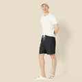 Amazon Essentials Men’s 9" Swim Trunks Black Mesh Lining Pockets Size M by Deal US