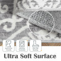 jinchan Moroccan Trellis Area Rug 3x5 Green Non Slip Washable by Deal US