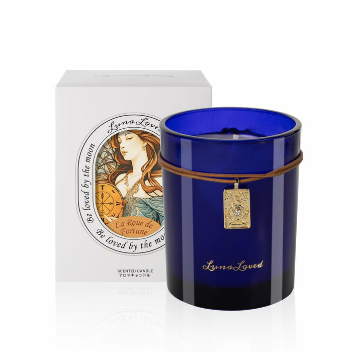LunaLoved Tarot Wheel of Fortune Soy Candle Wood Citrus Bergamot Cedarwood by Deal US