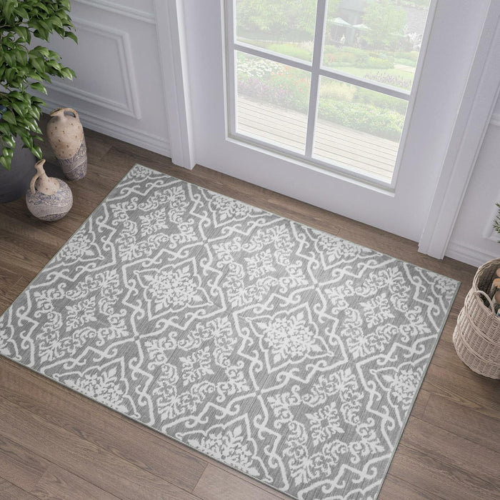jinchan Moroccan Trellis Area Rug 3x5 Green Non Slip Washable by Deal US