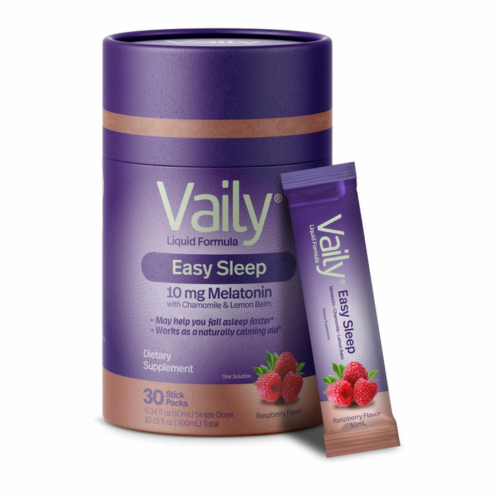 BestBy10/25 Vaily Liquid Melatonin 10mg Raspberry Flavor Sleep Aid 30 Doses by Deal US