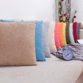 Jepeak Linen Throw Pillow Covers 20x20 Inch Butter Beige 2 Pack by Deal US