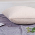 Jepeak Linen Throw Pillow Covers 20x20 Inch Butter Beige 2 Pack by Deal US