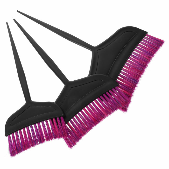 TOVINANNA Hair Dye Kit 3pcs Applicator Brushes Purple 24x14x0.5cm by Deal US