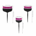 TOVINANNA Hair Dye Kit 3pcs Applicator Brushes Purple 24x14x0.5cm by Deal US