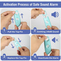 Safe Sound Personal Alarm 2 Pack 140db Siren Strobe Light Keychain by Deal US