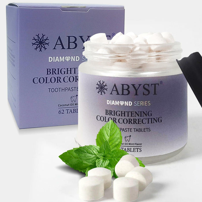 ABYST Toothpaste Tablets Fluoride-Free Whitening Nano Hydroxyapatite 62Ct by Deal US