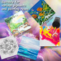 12PCS Mini Canvas and Easel Set 4x4in Cotton Canvases Small Art Stand by Deal US