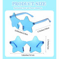 HELYKAKA 10 Pairs Star Shape Rimless Colorful Sunglasses Bulk Party Favors by Deal US