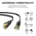 LEKVKM Cat 6 Ethernet Cable 25ft High Speed RJ45 Flat White LAN Cable by Deal US