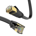LEKVKM Cat 6 Ethernet Cable 25ft High Speed RJ45 Flat White LAN Cable by Deal US