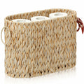 ELINZINE Toilet Paper Storage Holder for 6 Mega Rolls Bathroom Basket Buttermilk by Deal US