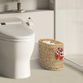 ELINZINE Toilet Paper Storage Holder for 6 Mega Rolls Bathroom Basket Buttermilk by Deal US