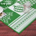 CAREMEE Christmas Area Rug Non-Slip Washable Green 2x3 FT Holiday Decor by Deal US