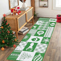 CAREMEE Christmas Area Rug Non-Slip Washable Green 2x3 FT Holiday Decor by Deal US